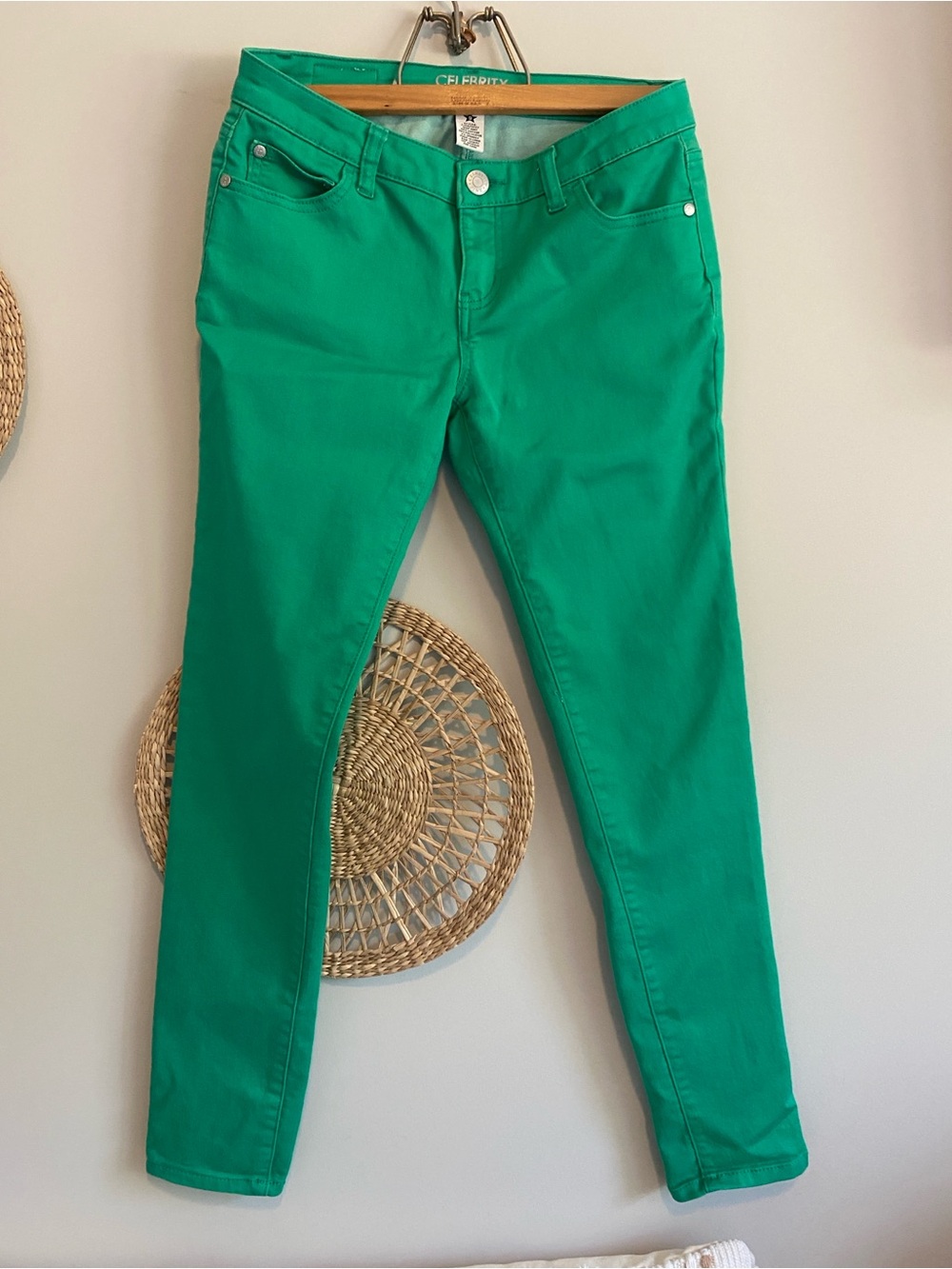 Celebrity Pink Kelly Green Skinny Jeans